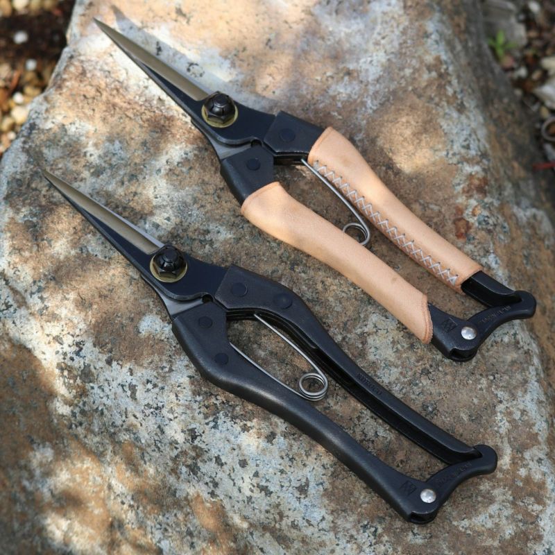 ◆一度、オーダー締め切ります◆ 片刃芽切り鋏180mmショートハンドルKUROCO｜バラと庭あそび京阪園芸